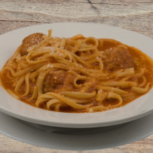 Pasta con Albondigas