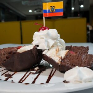 Barquilla De Helado Cubierta De Chocolate